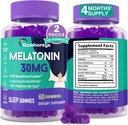 Mélatonine Gummies 30mg pour les adultes - Fort maximum Mélatonine Gummies pour la relaxation et apaisante, supplément de mélatonine exogène avec FOS pour immunitaire, santé des Gut et pH équilibre, sans sucre -120 comtes