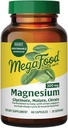 Supplément Magnésium Glycinate MegaFood, Citrate, Malate 300mg - Mélange hautement absorbant pour soutenir le coeur, la santé et la relaxation nerveuse, supplément complexe triple magnésium, 60 capsules (30 portions)