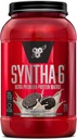 BSN SYNTHA-6 Poudre de protéines de lactosérum, caséine micellaire, poudre isolate de protéines de lait, biscuits et crème, 28 portions (paquet mai Vary)