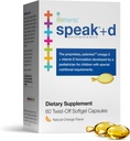 Lifetrients Speak+d Twist-Off Softgels – Orange Naturel – 60 Softgels – Pédiatricien formulé pour soutenir les enfants avec des exigences nutritionnelles spéciales – amélioré avec Oméga-3, Vitamine E-E-D3