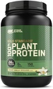 Optimum Nutrition Gold Standard 100% base végétale en poudre de protéines, sans gluten, protéine végétalienne pour le soutien musculaire et la récupération avec les acides aminés - Vanille crémeuse, 20 portions (paquetage mai Vary)