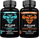Prime Labs L Arginine (60 ct) + Capsules de Maca noir biologique (60 ct)