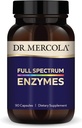 Dr. Mercola Enzymes du spectre complet - 22 enzymes différentes - soutient la santé digestive et immunitaire - aide à digérer les glucides, les graisses, les protéines et les fibres - non-OGM, sans gluten et sans soja - 90 capsules