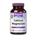 Bluebonnet Nutrition Calcium & Magnésium, Bone Health*, Non-OGM, Vegan, Certifié Casher, Sans gluten, Sans soja, 90 capsules végétales, 30 portions