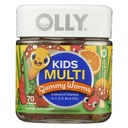 L'OLLY Enfants Multivitamine Gummy Worms, Santé globale et soutien immunitaire, Vitamines et Minéraux A, C, D, E, B et zinc, Supplément à croquer, Punch aux fruits acides, 45 jours d'approvisionnement - 70 Comte