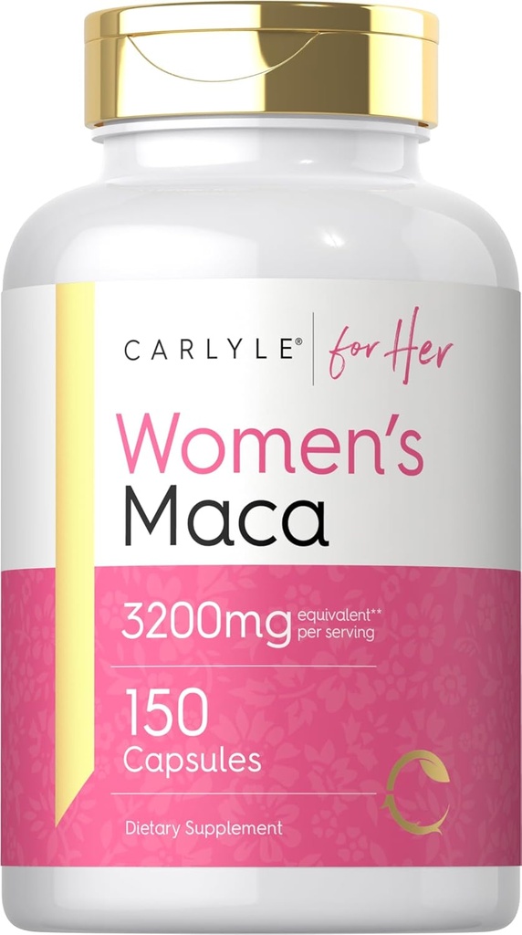 Carlyle Maca Capsules de racine pour les femmes 3200mg
