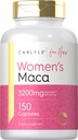 Carlyle Maca Capsules de racine pour les femmes 3200mg