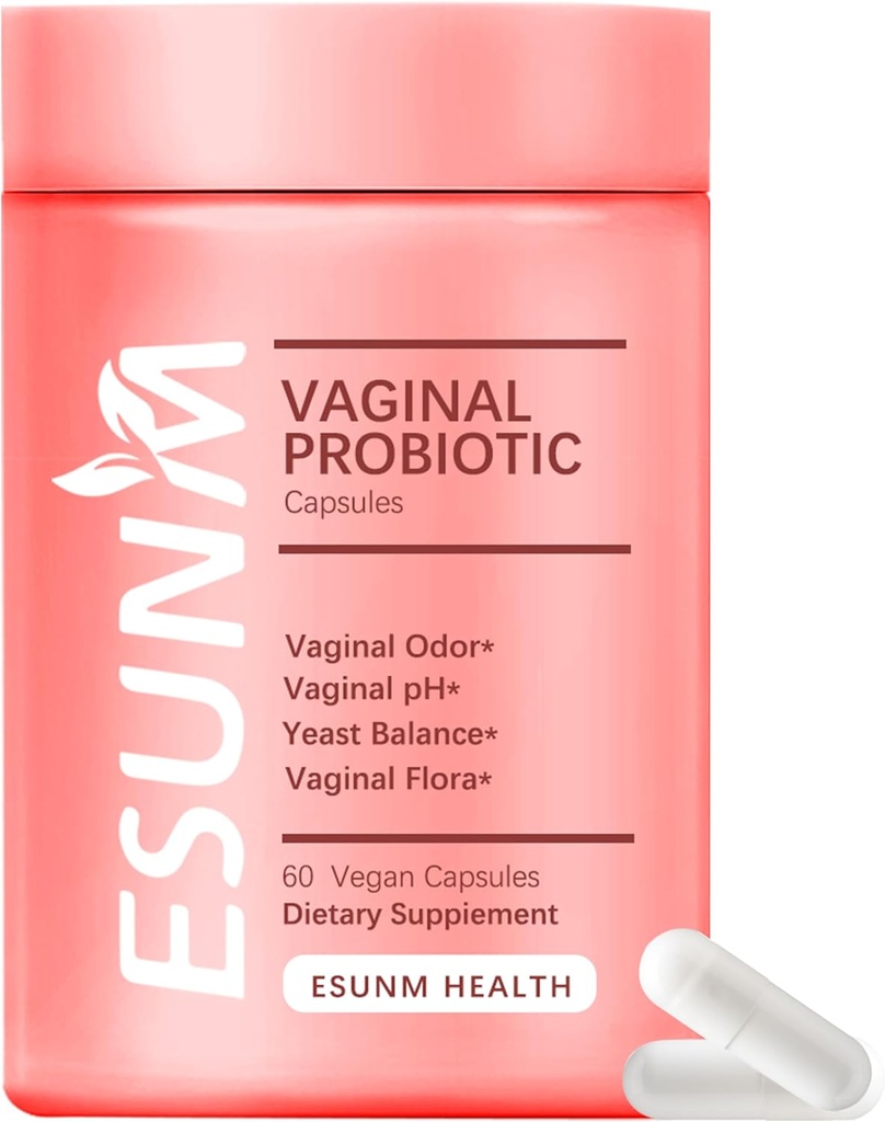 Supplément pour la santé vaginale des femmes, Probiotiques vaginaux pour les femmes pH Équilibre Prébiotiques et Lactobacillus Probiotique,Promote saine odorine vaginale et flore vaginale, 60 Nombre