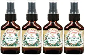 4 bouteilles d'Apiario Silvestre Spray de propolis d'abeille verte brésilienne Extrait glycolique 30ml -Non alcoolique, sans cire, sans sucre