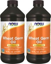 Suppléments, huile de germe de blé avec acides gras essentiels (AFE), huile nutritionnelle, 16-Ounce (paquet de 2)