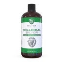 Supplément amélioré de soutien colloïdal en argent liquide immune – 30ppm Eau d'argent structure naturelle pure et naturelle – Solution d'argent colloïdal organique – bouteille de 16 oz (1 paquet)