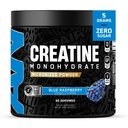 All Black Everything Creatine Monhydrate de 60 portions Bleu Razz de la poudre d'acide amino micronisée Soutien Muscles de l'énergie cellulaire Fonction cognitive sans gluten et amicale Keto