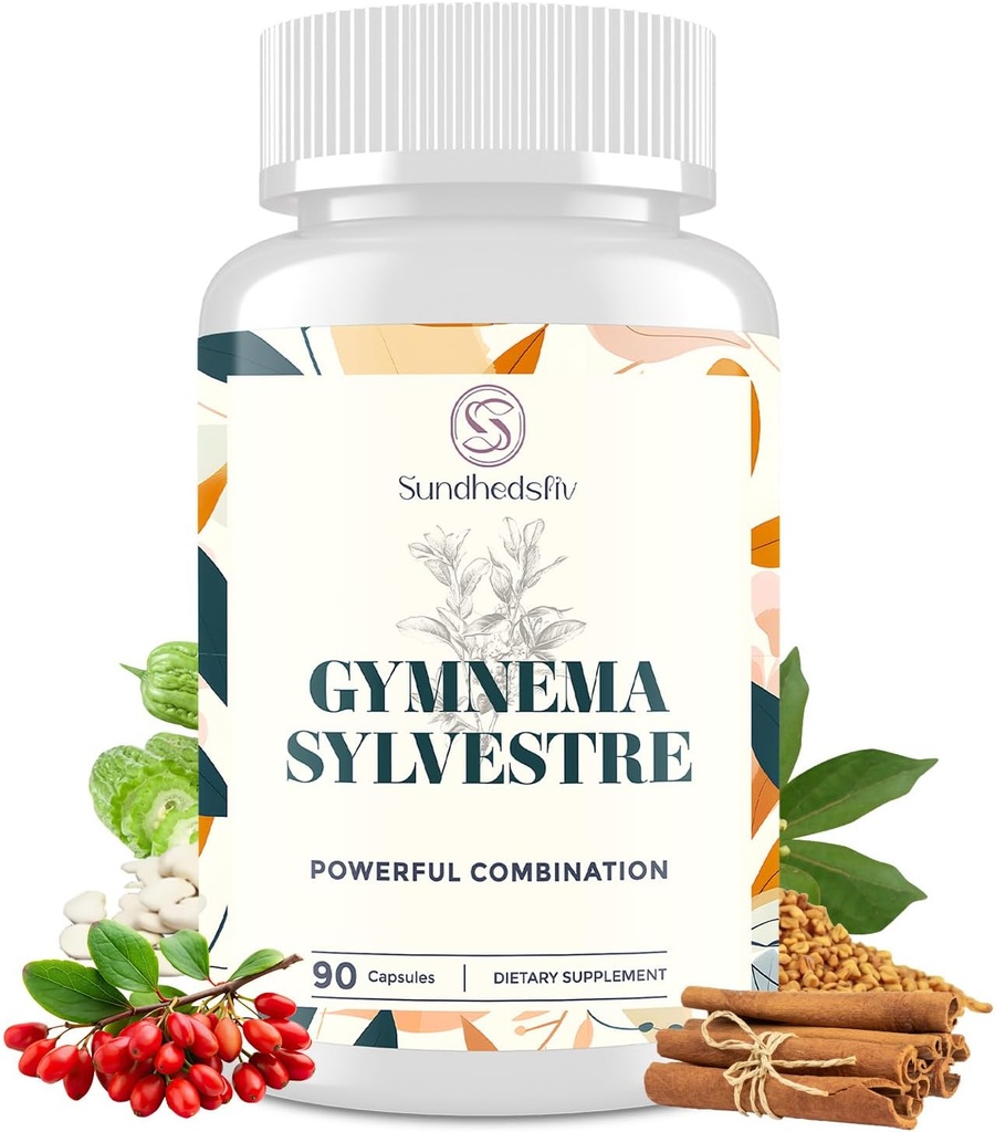 16 en 1 Blxxd Sugr Efficace Gymnema Sylvestre Supplément 2100MG. Avec Berbérine, Cinnamon, Bitter Melon.