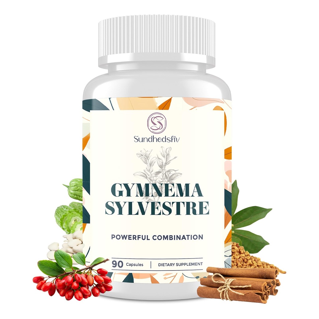 16 en 1 Blxxd Sugr Efficace Gymnema Sylvestre Supplément 2100MG. Avec Berbérine, Cinnamon, Bitter Melon.