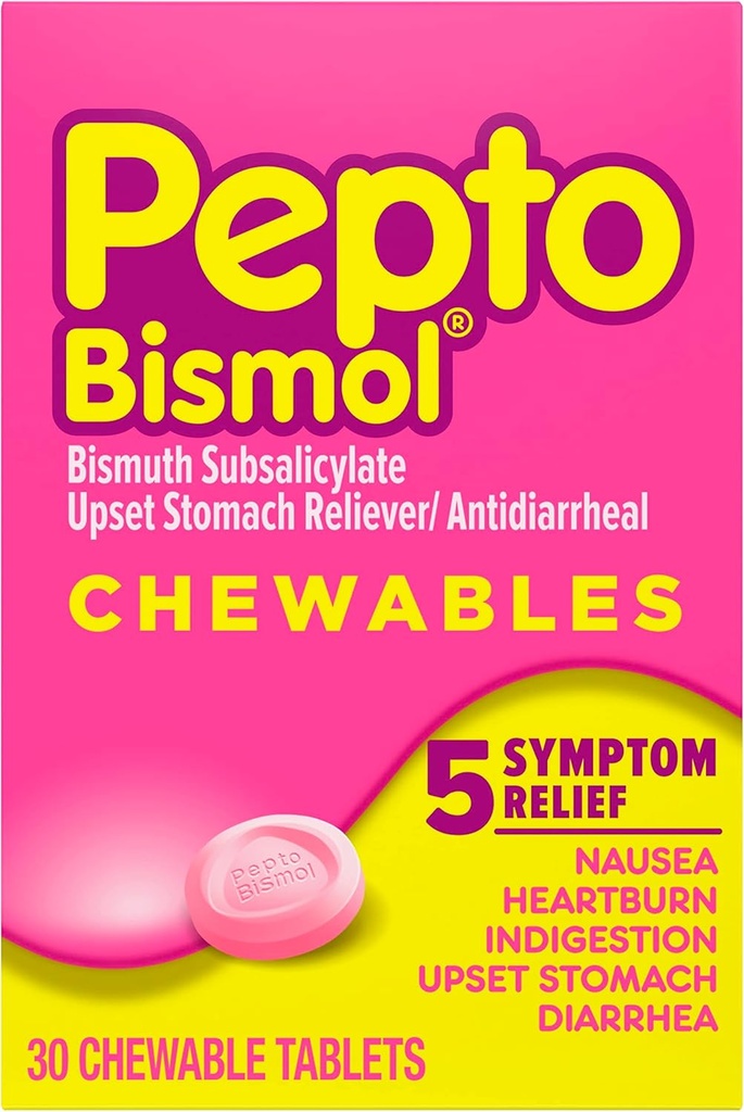 Comprimés à croquer Peptobismol, 30 ct,