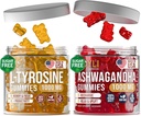 L-Tyrosine Gummies + Ashwagandha Gummies - L Tyrosine Supplement and Ashwagandha Supplements Bundle - Ashwaganda, L-Tyrosine for Kids & Adults - 60 Ashwa Gummies, 60 L-Tyrosine Focus Gummies