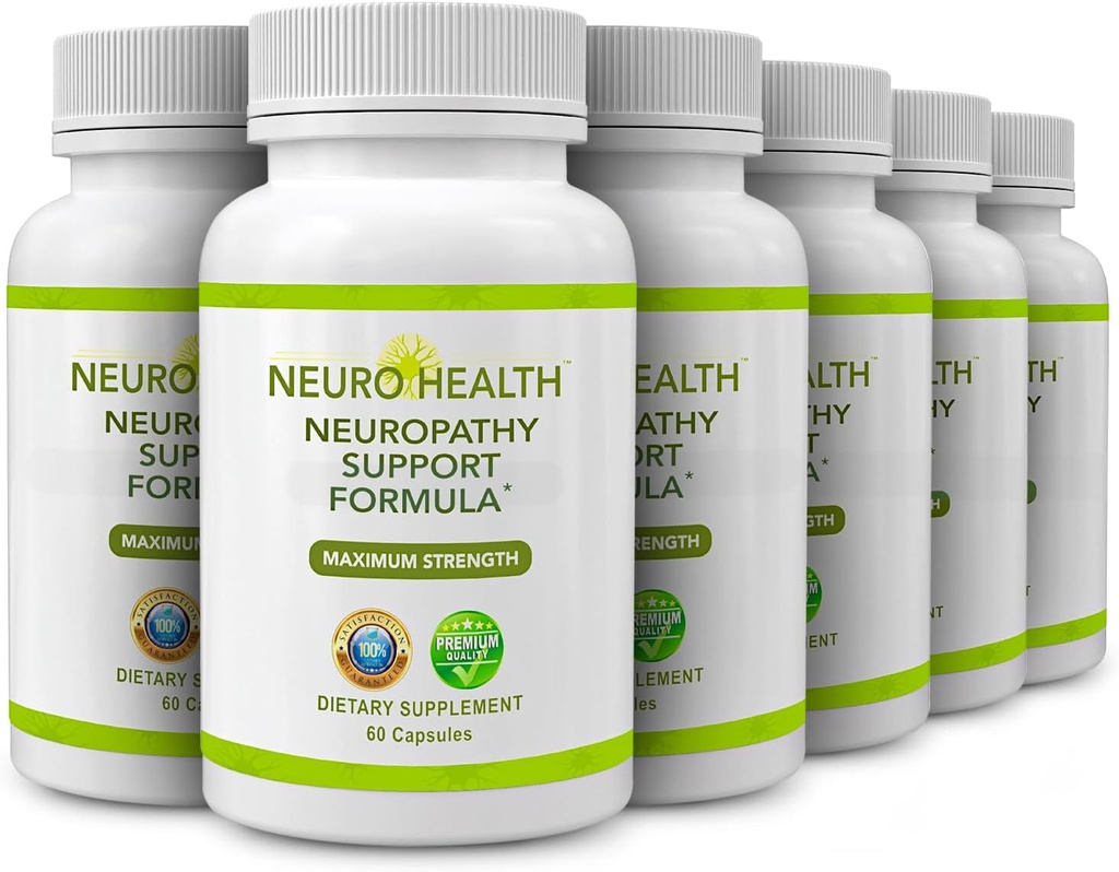 Formule de soutien Nerve pour la neuropathie - Votre supplément Nerve avec les vitamines B et l'acide alpha lipoïque - Absorption rapide - 360 Capsules