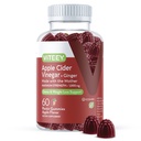 Viteey Gommies de vinaigre de cidre de pomme et gingembre – Gommies de 1000 mg de vinaigre de cidre de pomme pour la perte de poids, la détox et la digestion – végétalien, sans gluten – compte 60
