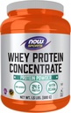 NOW Foods Sports Nutrition, Whey Protein Concentrate, 24 g With BCAAs, Unflavored Powder, 1.5-Pound