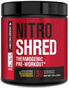 Jacked Factory NITROSURGE Shred Pre Workout Supplément - Booster d'énergie, gains de force instantanés, focalisation pointue, pompes puissantes - Booster d'oxyde nitrique et poudre de prétravail - 30Sv, Cimonade Blueberry