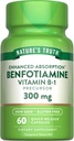 La vérité de la nature Benfotiamine: 300mg: 60 Nombre: Supplément sans OGM et sans gluten:
