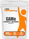 BulkSupplements.com Même poudre - S-Adenosyl-L-Méthionine, supplément SAM-e - pour la santé articulaire, sans gluten - SAM-e 400mg par portion, 25g (0,88 oz) (paquet de 1)