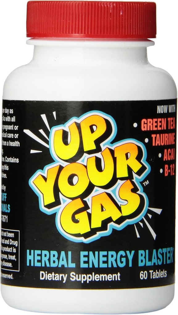UP Your Gas Herbal Energy Blaster Comprimés, 60 Compte