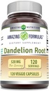 Amazing Formulas Dandelion Root (Taraxacum Officinale) Supplement | 520 Mg Per Serving | 120 Veggie Capsules | Non-GMO | Gluten-Free | Made in USA