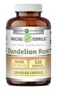 Formules étonnantes Racine de dandelion (Taraxacum Officinale) Supplément: 520 Mg par portion: 120 Capsules Végétiques: 120 Capsules Sans GMO: