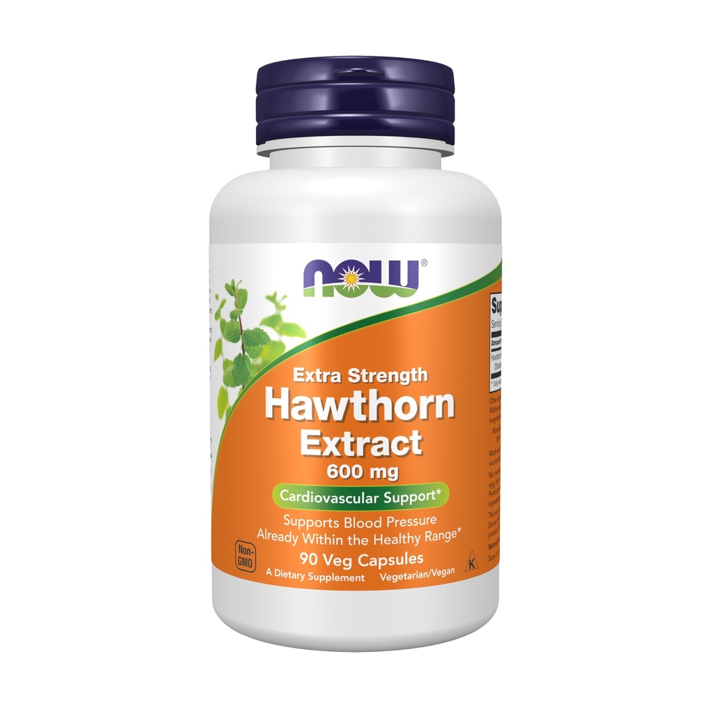 NOW Foods Hawthorn Extract 600 mg, 90 Count