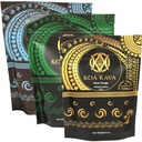 8 oz Koa Kava Bundle with Premium Tongan, Fijian Waka and Vanuatu Waka Kava Root Powder