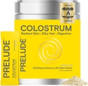 Prelude Bovine Colostrum Supplément - Grassfed Colostrum Powder Sticks pour la santé, l'immunité et le bien-être global - Colostrum aide les cheveux, la peau et la santé digestive pour les femmes et les hommes - Fabriqué aux États-Unis