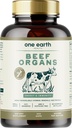 One Earth Health New Zealand 100% Grass Fed Beef Organs – (200 Comte, 3000mg Servir) Foie, coeur, rein, pancréas, supplément de rate. Complexe de viande d'organes provenant de Nouvelle-Zélande