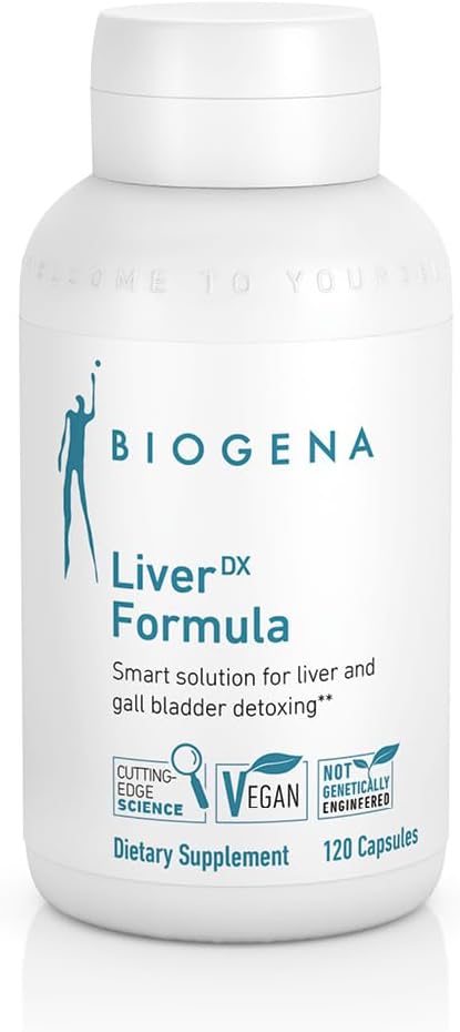 BIOGENA WISSEN SCHAFFT GESUNDHEIT Supplément de formule LiverDX - Détoxage, nettoyage et réparation du foie et de l'élastique**