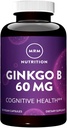 MRM Nutrition Ginkgo B 60mg. Sans gluten + végétalien 120 portions