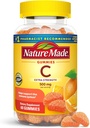 Nature rendu dose extra-forte Vitamine C 500 mg par portion, supplément alimentaire pour le soutien immunitaire, 60 Gummies, 30 jours d'approvisionnement