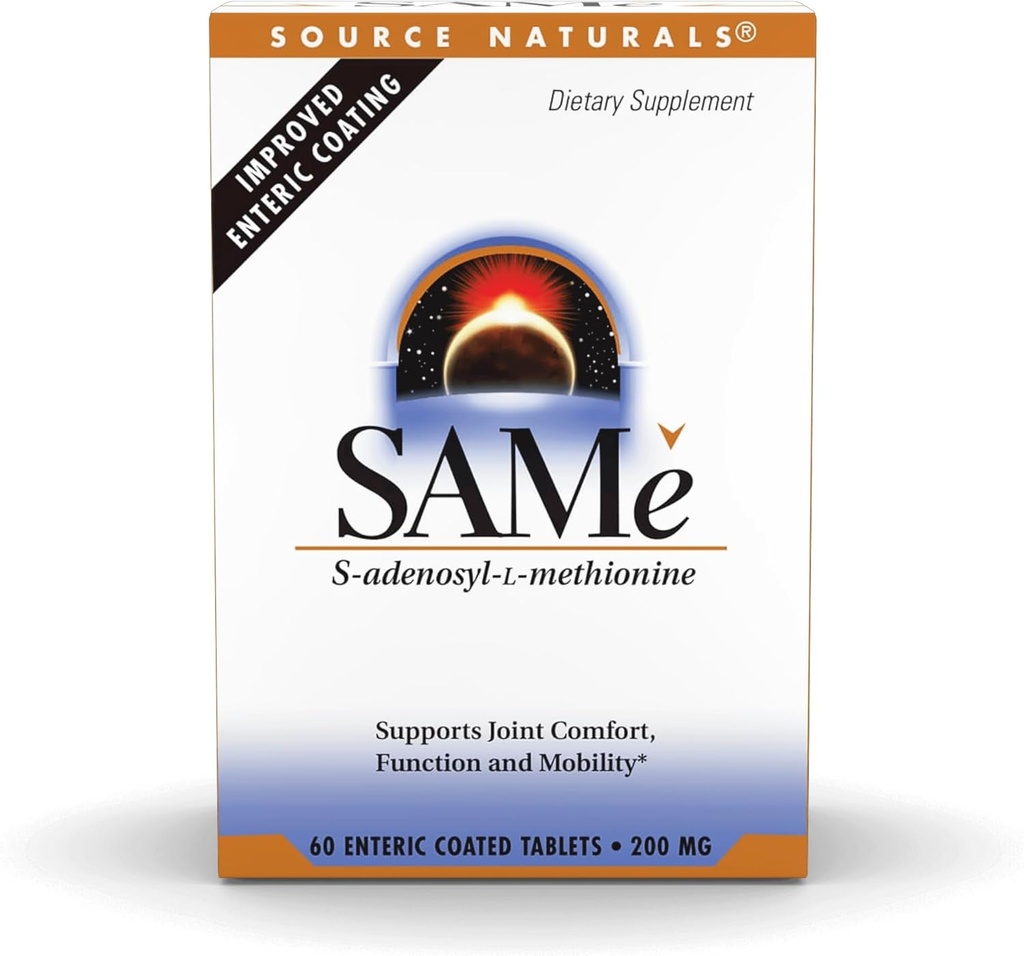 Source Naturals Même, soutient le confort des articulations, 200mg - 60 comprimés enrobés entériques