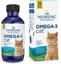 Nordic Naturals Omega-3 Chat, non aromatisé - 2 oz - 304 mg Omega-3 Par 1 mL - Huile de poisson pour les chats avec EPA et DHA - Promotion de la santé du coeur, de la peau, du manteau et de l'Immune - Non-OGM