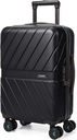 BAGSMART Carry On Luggage 22x14x9 Airline Approved With TSA Lock, 1OO% Polycarbonate Hardside Luggage with Spinner Wheels, Durable Hard Shell Carry On Suitcase 20 inch Black