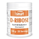 Supersmart - Poudre de D-Ribose (sucre naturel) 6gm par jour - Synthèse et production ATP - Combustible universel pour l'énergie
