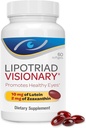 Vitamines oculaires Visionnaires Lipotriad – 60 capsules – Suppléments de lutéine et de zéaxanthine avec d'autres ingrédients AREDS 2® pour soutenir la santé des yeux
