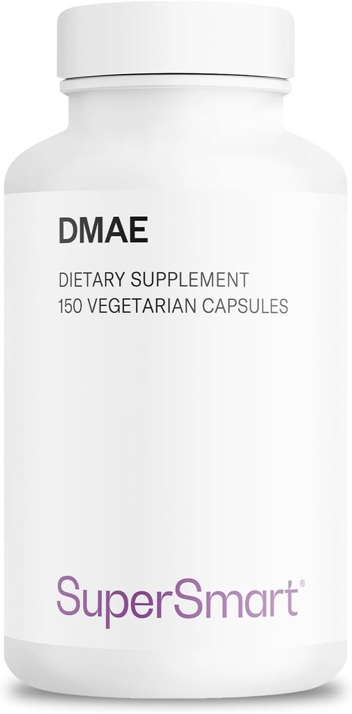 Supersmart - Supplément DMAE 390mg par jour (Diméthylaminoéthanol) - à partir du bitartrate DMAE - Production de cholines