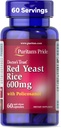 Puritans Pride Doctors Trust® Red Yeast Rice 60mg avec Policosanol, supplément alimentaire, 60 capsules à libération rapide