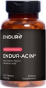 ENDUR-ACIN Niacine, supplément santé cardiaque et équilibre du cholestérol, libération prolongée pour absorption optimale, sans gluten, 750mg (200 comprimés)