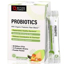 NATURE TARGET Probiotiques pour les femmes-hommes-enfants Probiotique poudre 60 milliards CFUs 13 souches - Prébiotiques et probiotiques pour la santé digestive, plateau stable, non-OGM, sans gluten 30 paquets