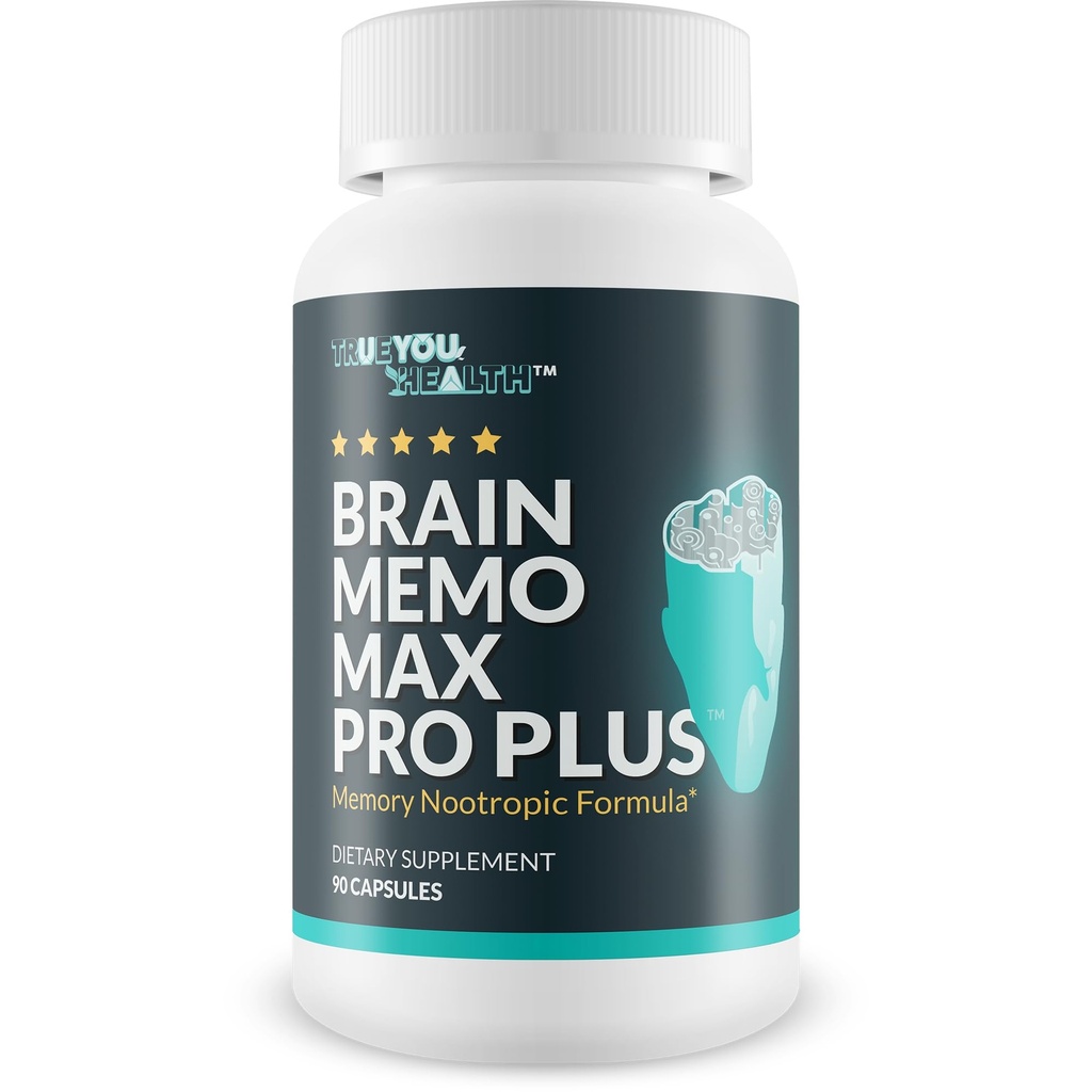 Cerveau Memo Max Pro Plus - Top Mémoire et Cerveau Memo Max Pro Supplément - Soutien Mémoire et acuité mentale améliorées - Aide Fonction Cerveau Naturel - Soutien Focus, Relèvement Mental et Énergie