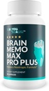 Cerveau Memo Max Pro Plus - Top Mémoire et Cerveau Memo Max Pro Supplément - Soutien Mémoire et acuité mentale améliorées - Aide Fonction Cerveau Naturel - Soutien Focus, Relèvement Mental et Énergie