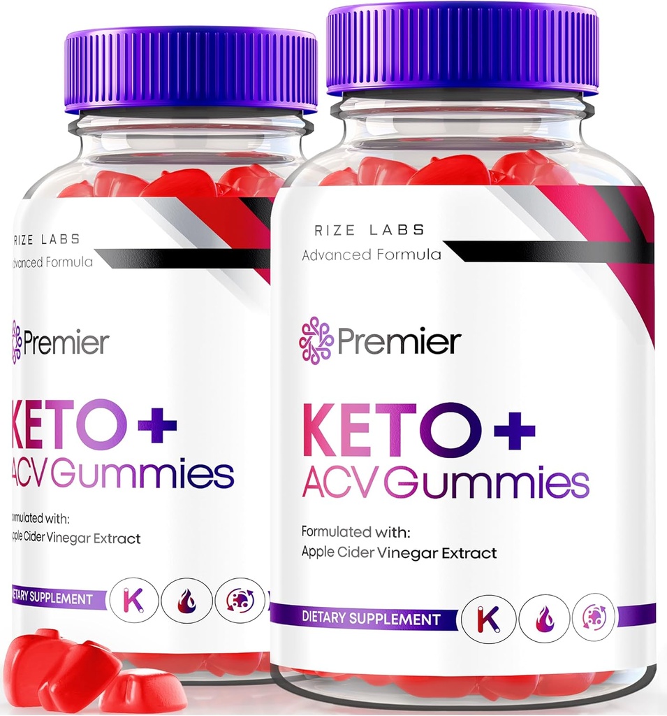 les laboratoires de taille (Pack of 2 Premier Keto+ACV Gummies, Extreme 2000mg Keto Gummies for Advanced Weight Loss, Supplément de vinaigre de cidre de pomme tout naturel, examen officiel de la formule (120 Gummies)