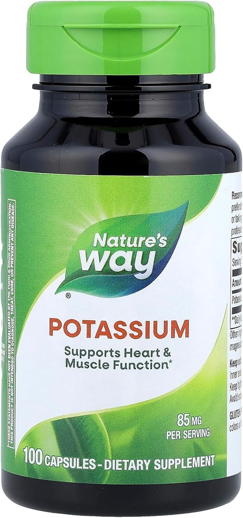 Natures Way Complexe de chélate de potassium - 100 capsules