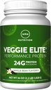MRM Nutrition Veggie Elite Performance Protéines de haricot Vanille Aromatisés de haricot à base de plantes Facile à digérer avec BCAAs